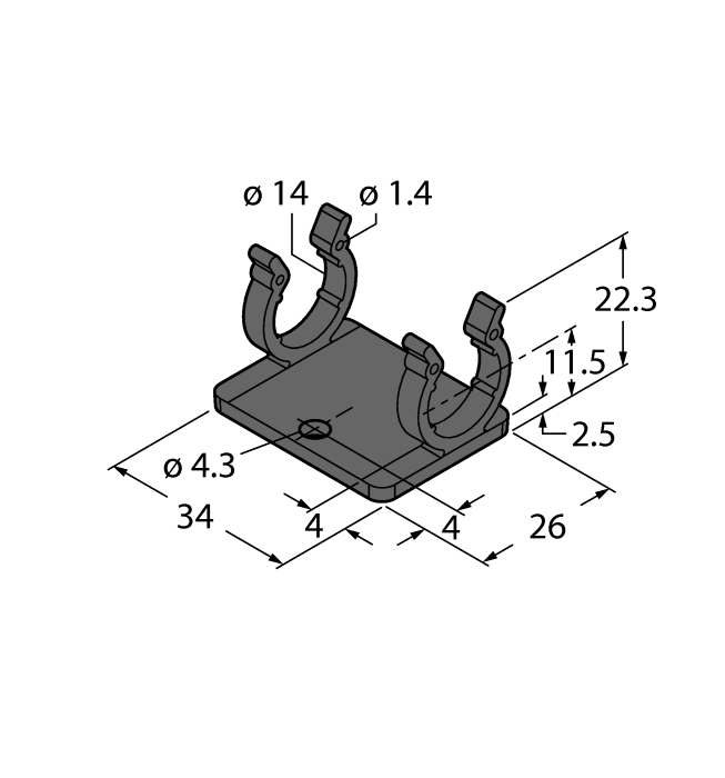 BEFESTIGUNGSCLIP M12 / 10pcs.