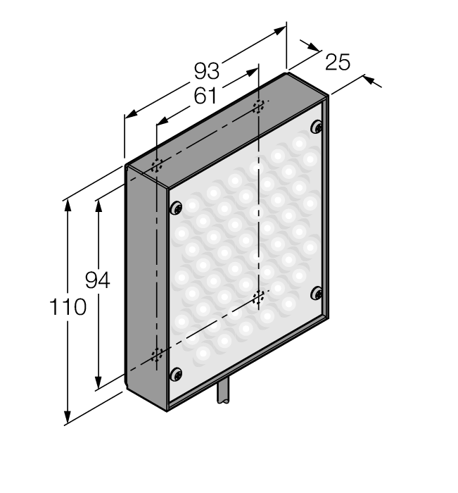 LEDWA80X80W