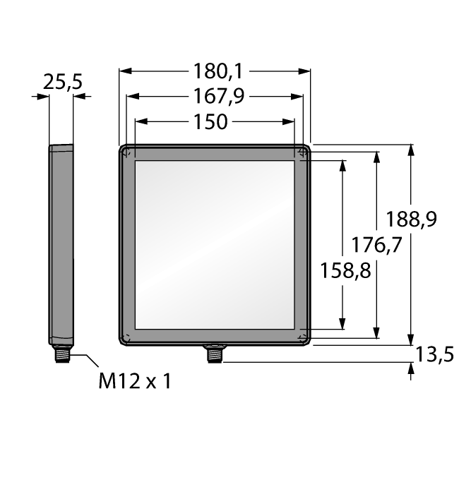 LEDWB150X150PW2-XQ