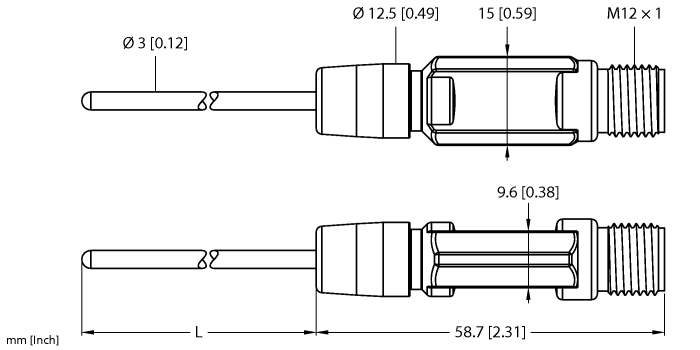 TTM050C-203A-CF-LI6-H1140-L150-50/50°C