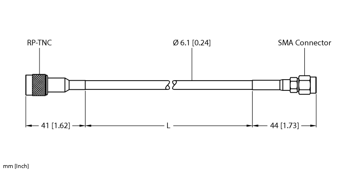 TN-UHF-CBL-HF240-RPTNC-1-SMA