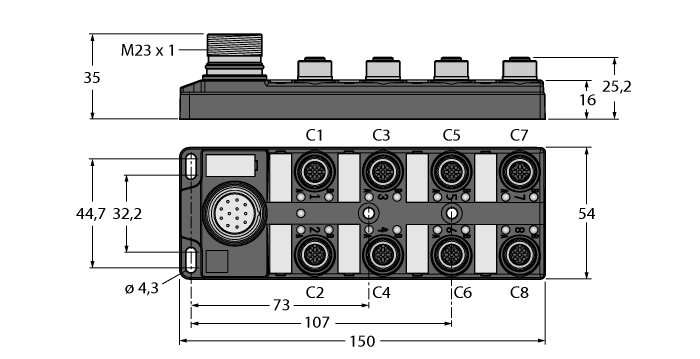 TB-8M12-4P2-CS12T