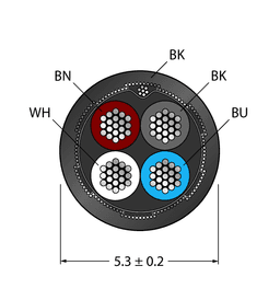 Thumbnail for CABLE4X0.34-SH-PUR-BK-100M/TXL