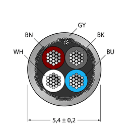 Thumbnail for CABLE4X0.34-SH-PVC-GY-500M/TEG