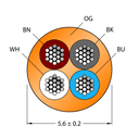 CABLE4X0.34-XX-PUR-OG-100M/TXO3701
