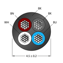 CABLE4X0.34-XX-PUR-BK-500M/TXL