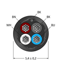 CABLE4X0.34-SH-PVC-BK-500M/TEL