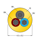 CABLE3X0.34-XX-PVC-YE-500M/TEY