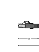 RJ45S-RJ45S-8814-1M