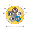 CABLE5X0.34-XX-PUR-YE-100M/TXY