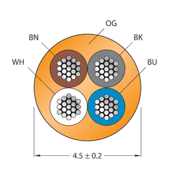 Thumbnail for CABLE4X0.34-XX-PUR-OG-500M/TXO