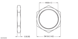 Thumbnail for LOCKNUT-M30x1.5-STAINLESS-STEEL-(20 PCS)