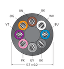 CABLE8X0.25-XX-PVC-BK-500M/TEL