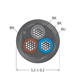 Thumbnail for CABLE3X0.34-SH-PVC-BK-500M/TEL