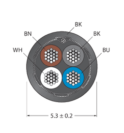 Thumbnail for CABLE4X0.34-SH-PUR-BK-150M/TXL