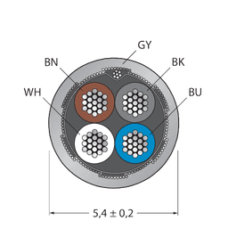 Thumbnail for CABLE4X0.34-SH-PVC-GY-500M/TEG