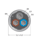 CABLE3X0.34-SH-PVC-GY-500M/TEG
