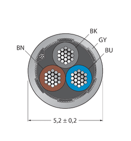 Thumbnail for CABLE3X0.34-SH-PVC-GY-500M/TEG