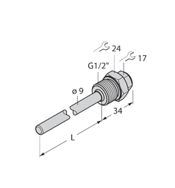 Thumbnail for THW-6-G1/2-A4-L600