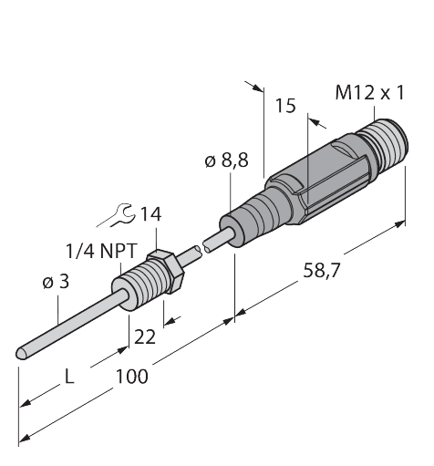TTM-203A-N1/4-LI6-H1140-L100/I30-50/150C